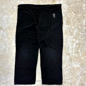 Fuji JJ GI Pants Mens A4 Black Drawstring MMA Jiu Jitsu Martial Arts Training